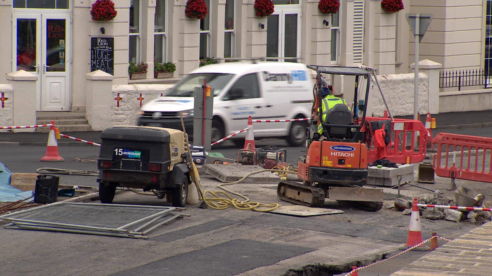 Disruption to Les Banques in Guernsey for roadworks ITV News Channel