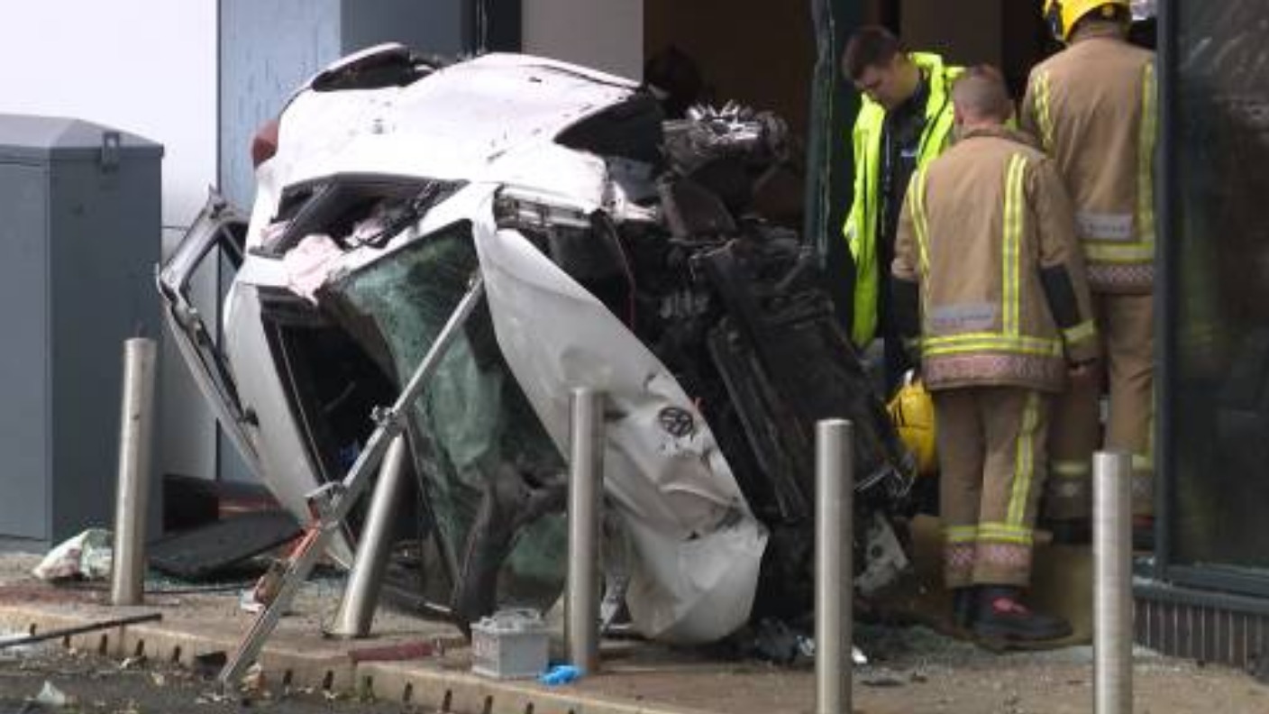 Two men seriously injured in crash after police chase | ITV News Central