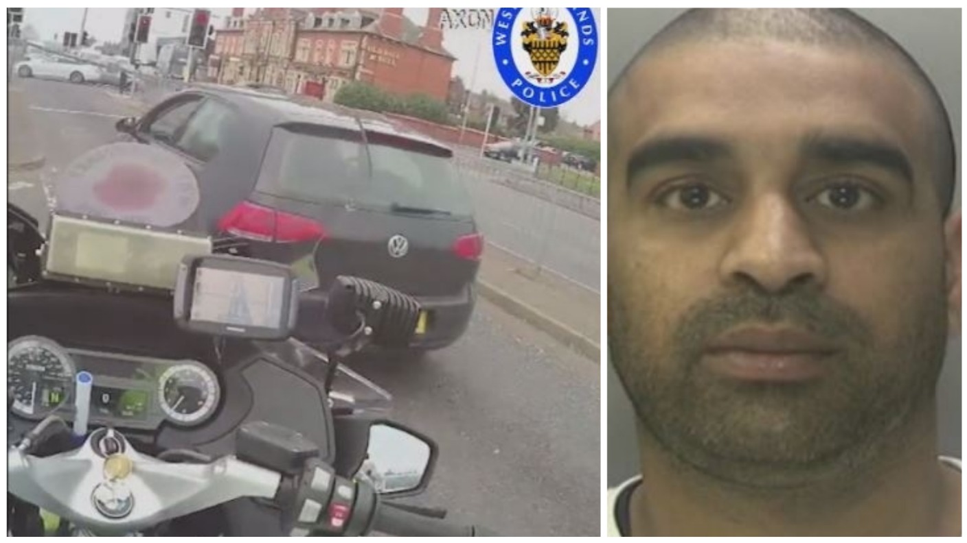 Dangerous driver jailed after 80mph police pursuit | ITV News Central