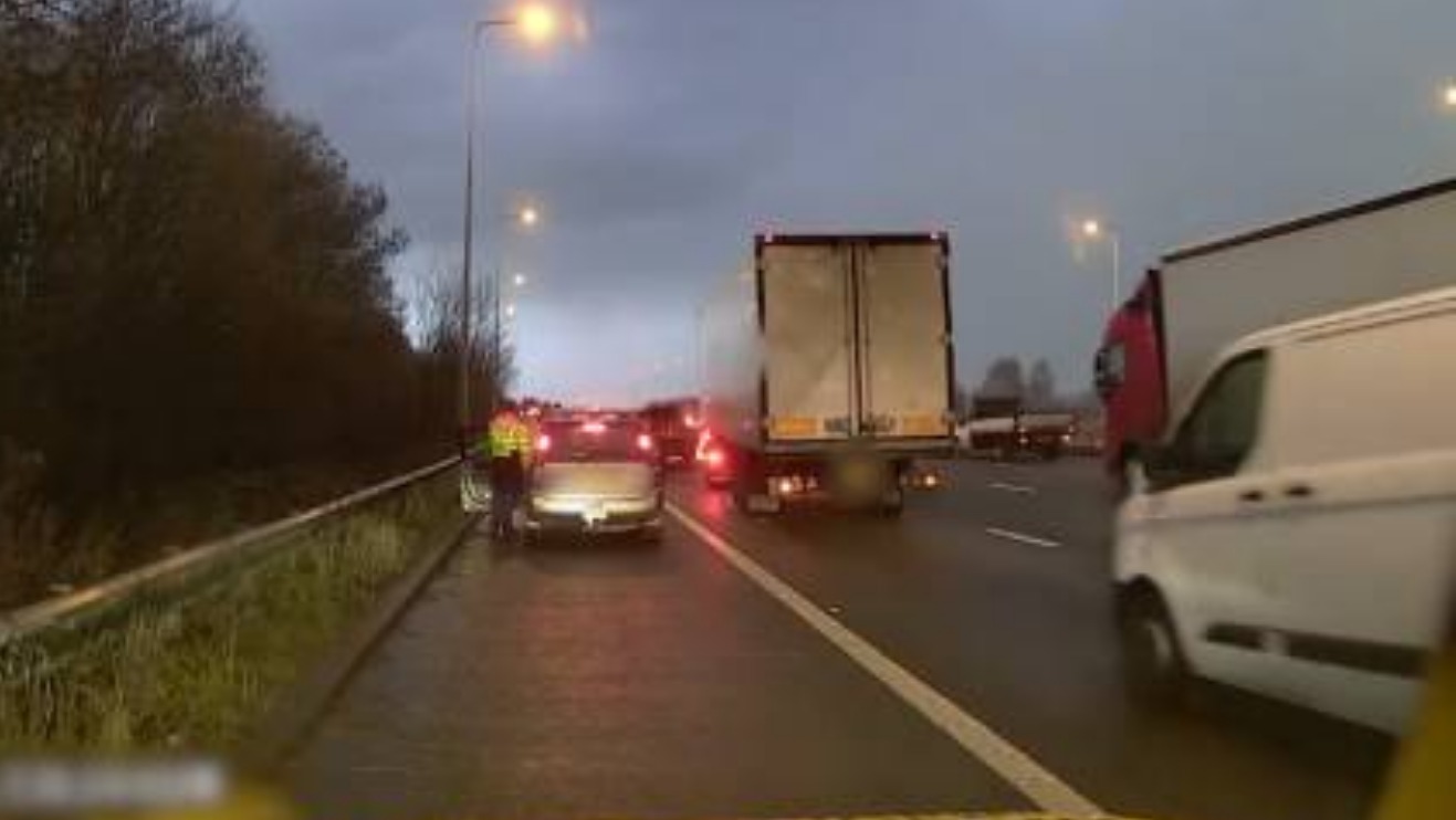 WATCH: Shocking moment tailgating causes crash on the motorway | ITV ...