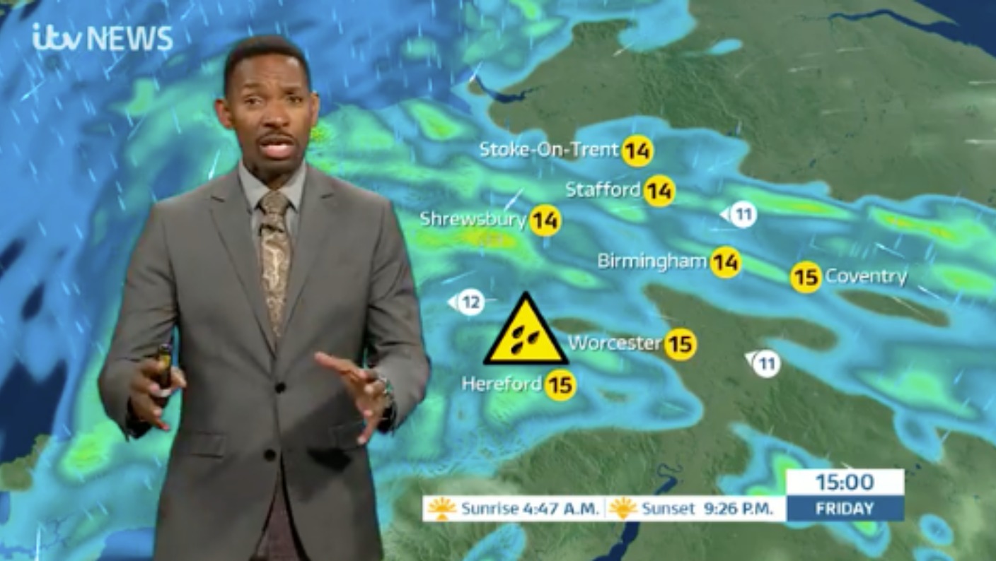 West Midlands Weather: Heavy rain | ITV News Central