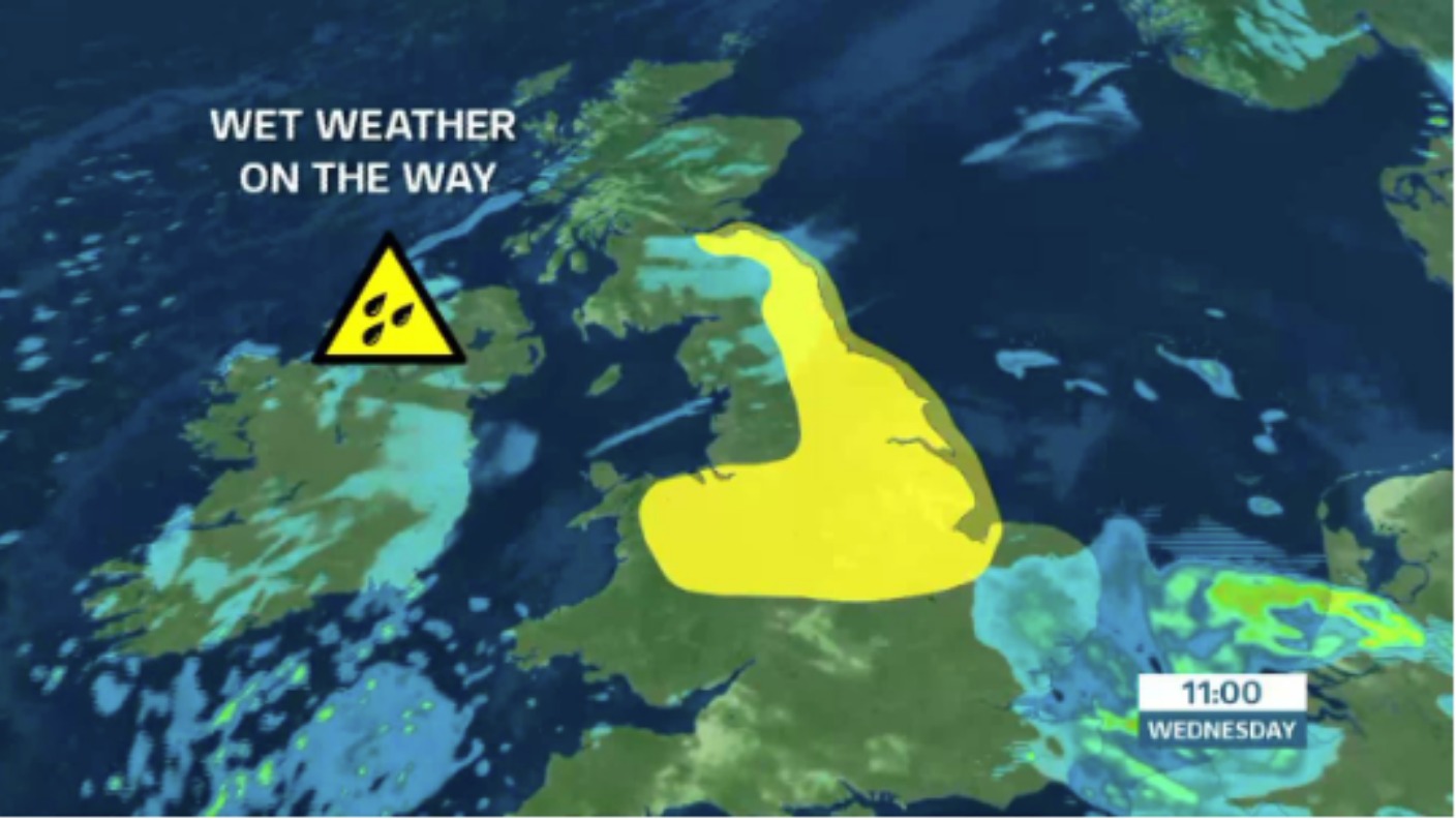 WEATHER WARNING: Heavy rain on the way | ITV News Border