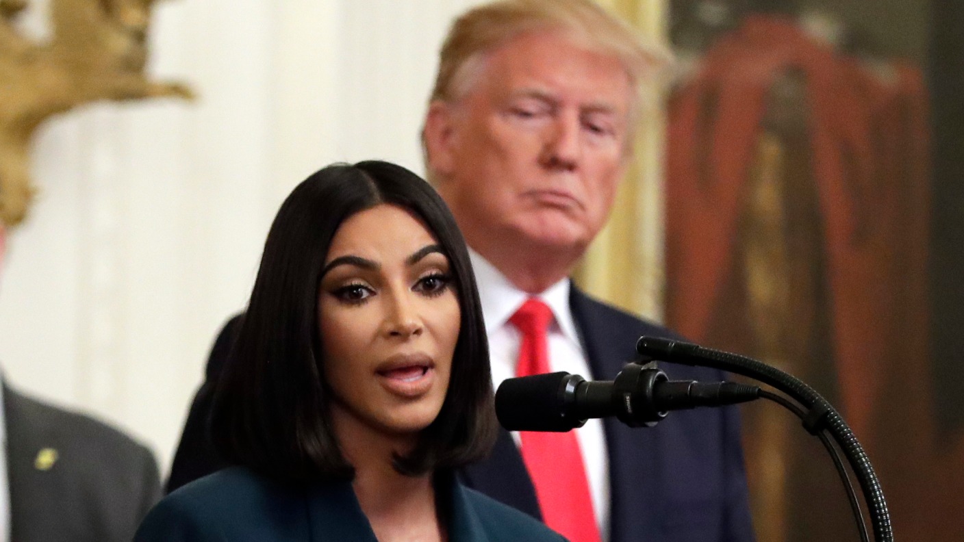 Kim Kardashian West appears alongside Donald Trump at White House | ITV ...