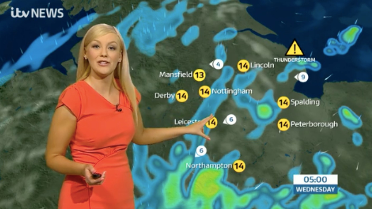 East Midlands Weather: Cloudy with outbreaks of rain | ITV News Central