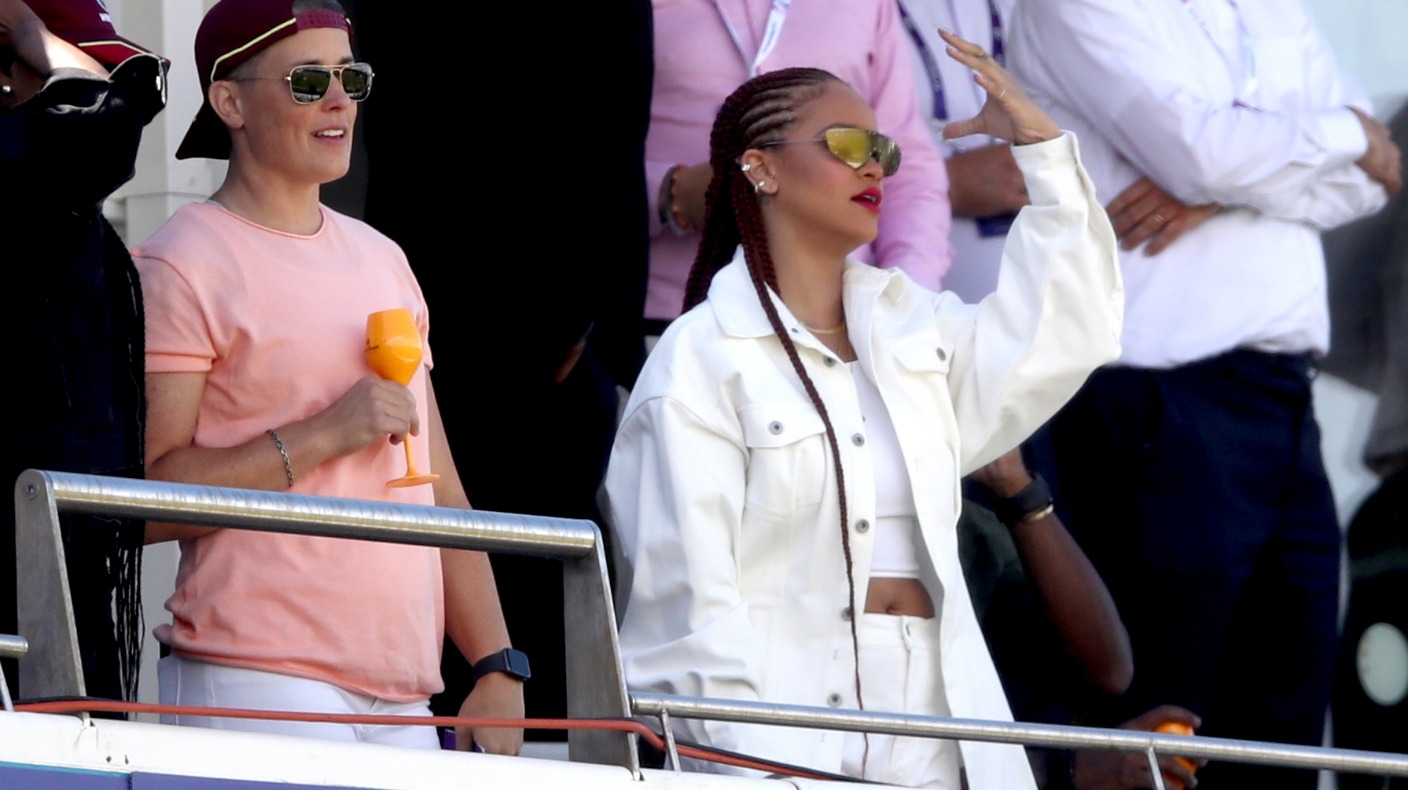 Rihanna spotted at Chester-le-Street for West Indies cricket match ...