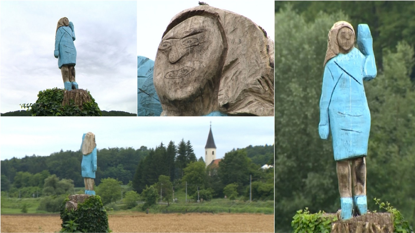 It S A Disgrace Melania Trump Gets First Statue In Home Country Slovenia Itv News