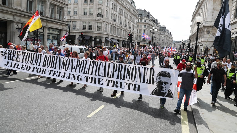 Man arrested after police medic assaulted during ‘violent’ protest ...