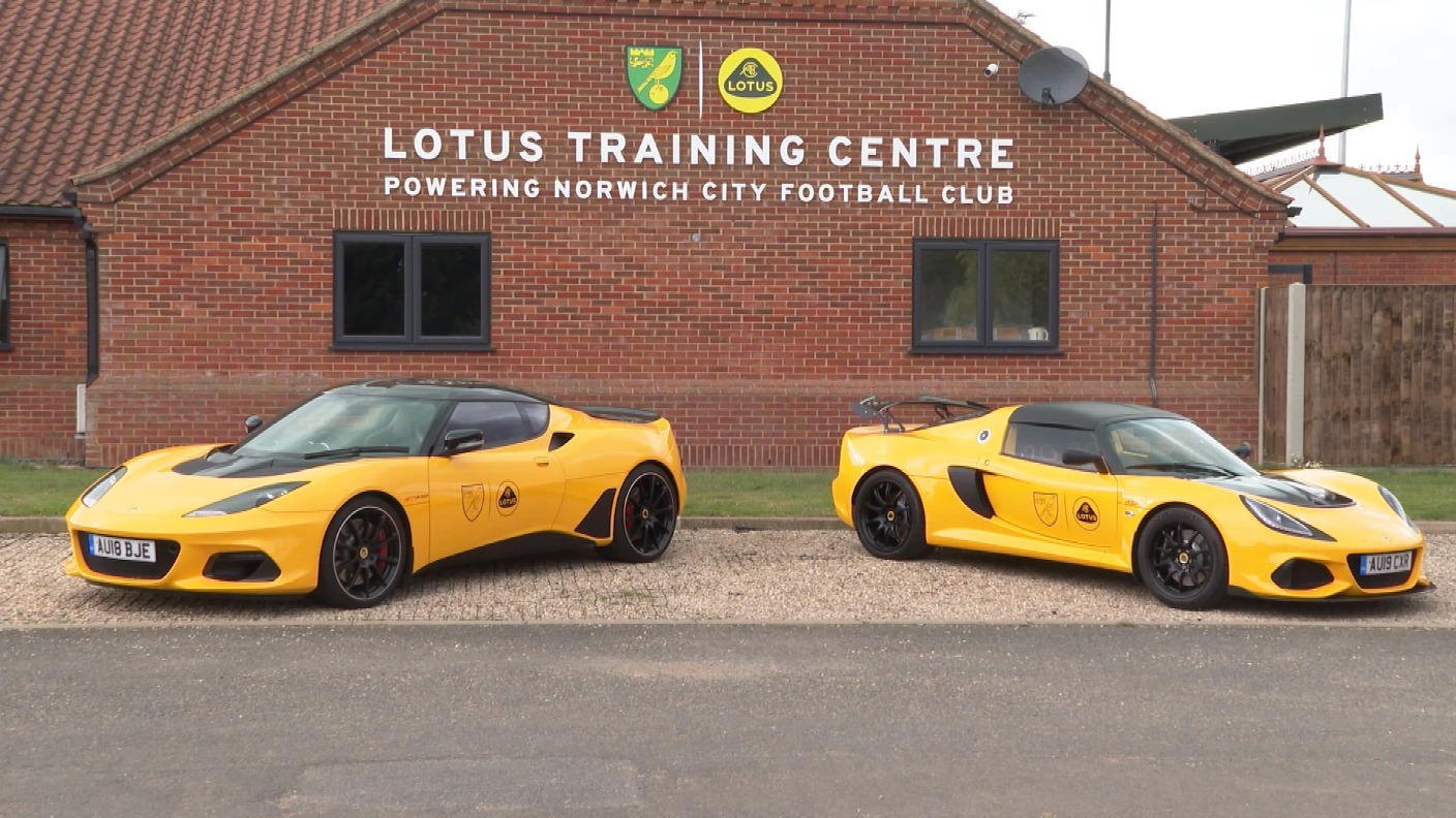 Lotus to sponsor Norwich City's training ground as part of new deal | ITV News Anglia
