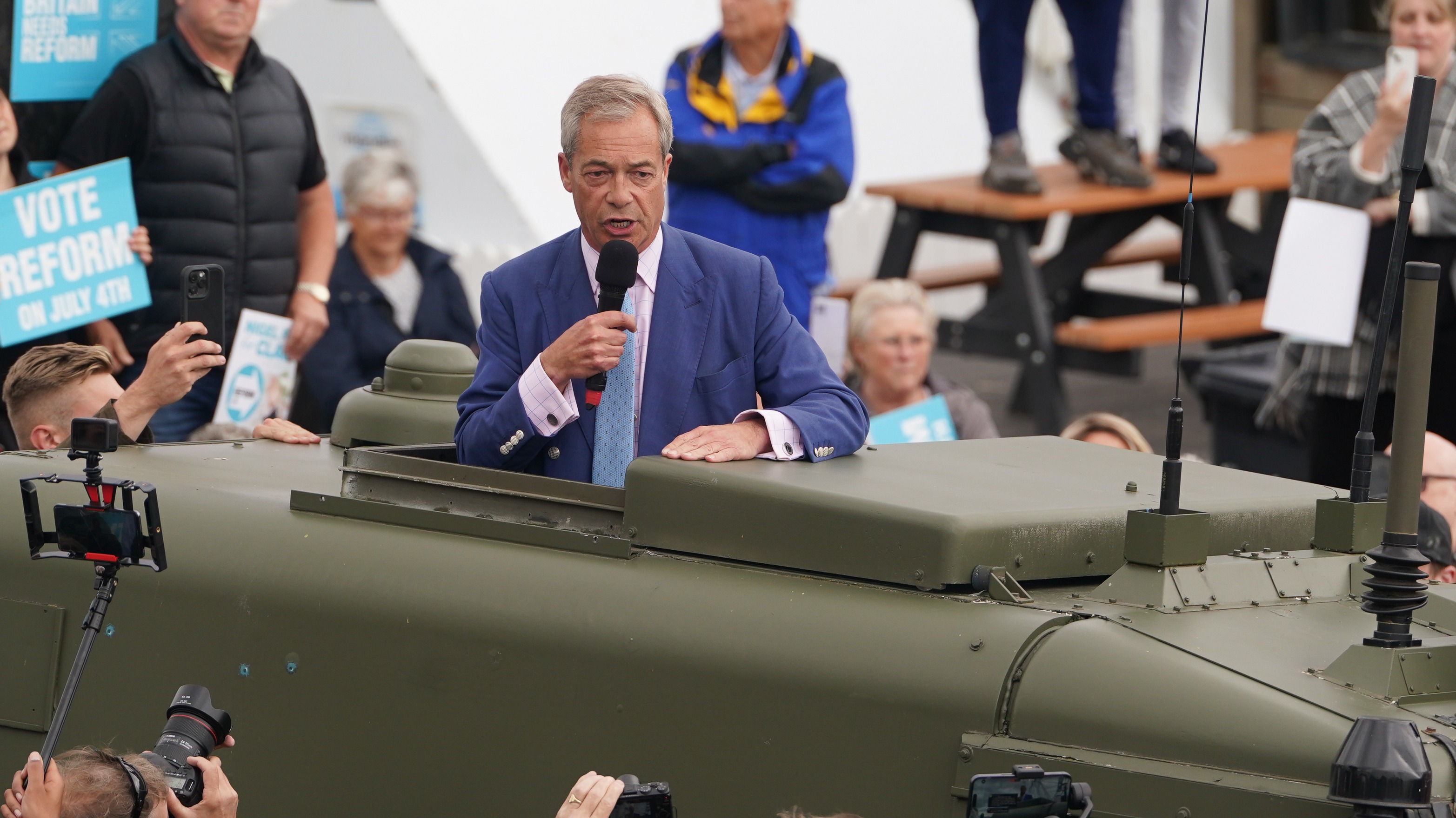 Police assess claim Farage broke electoral law during Clacton election campaign