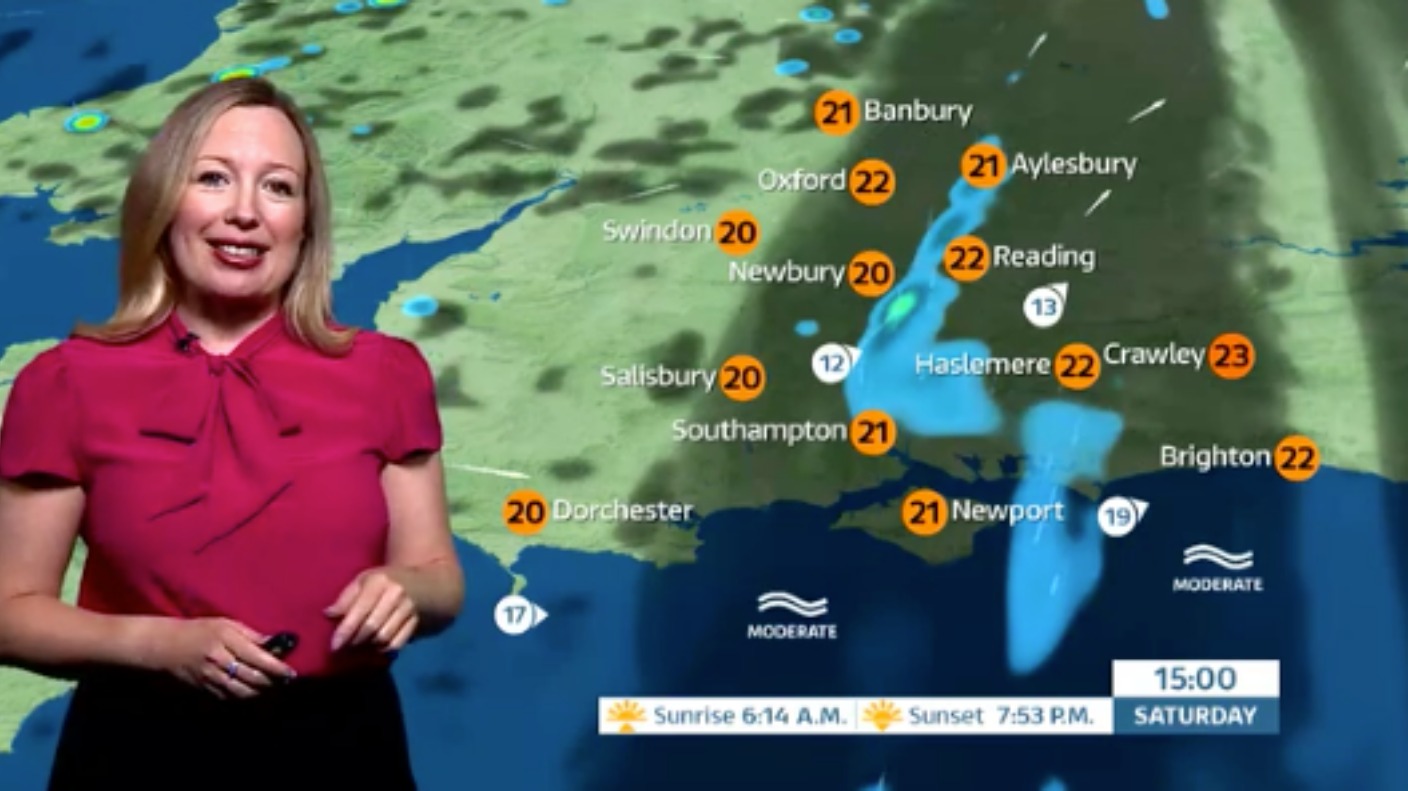 Saturday's weather for the west ITV News Meridian