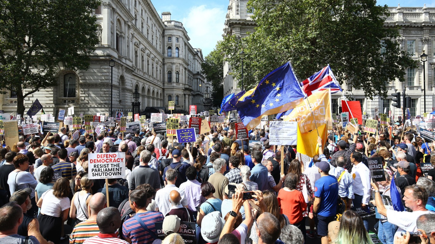 Protests Staged Across Country As Boris Johnson’s Brexit Plan Faces 