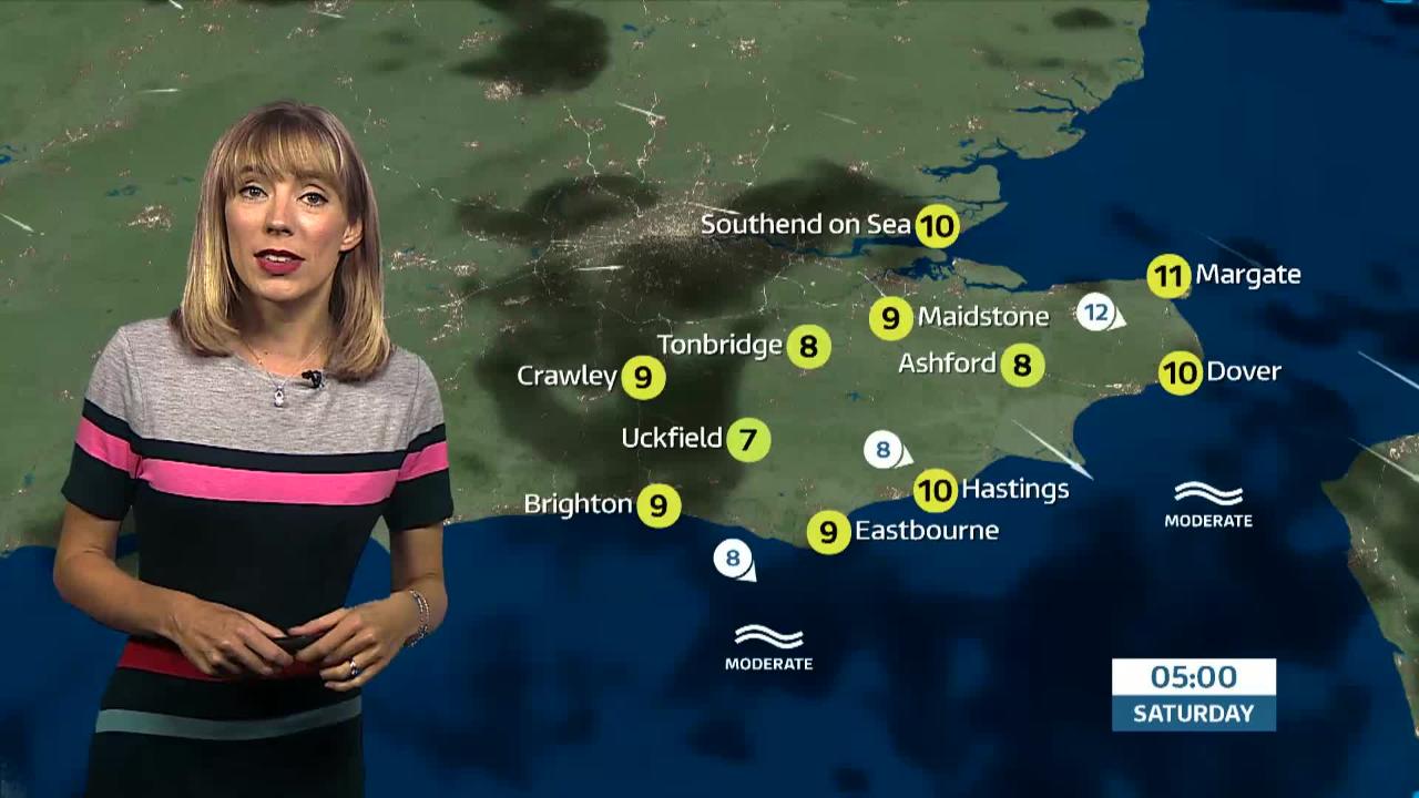 Uk Weather Forecast Grey And Damp This Afternoon Across The Meridian Region But Turning Brighter For The Weekend Itv News Meridian