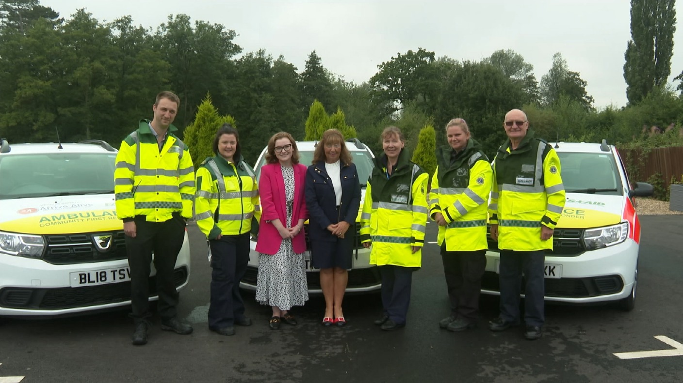 Debbie's work has helped raise enough money for three new first response vehicles, each costing £25,000.