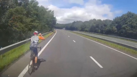 Cyclist crash video released as safety warning to drivers | ITV News Border