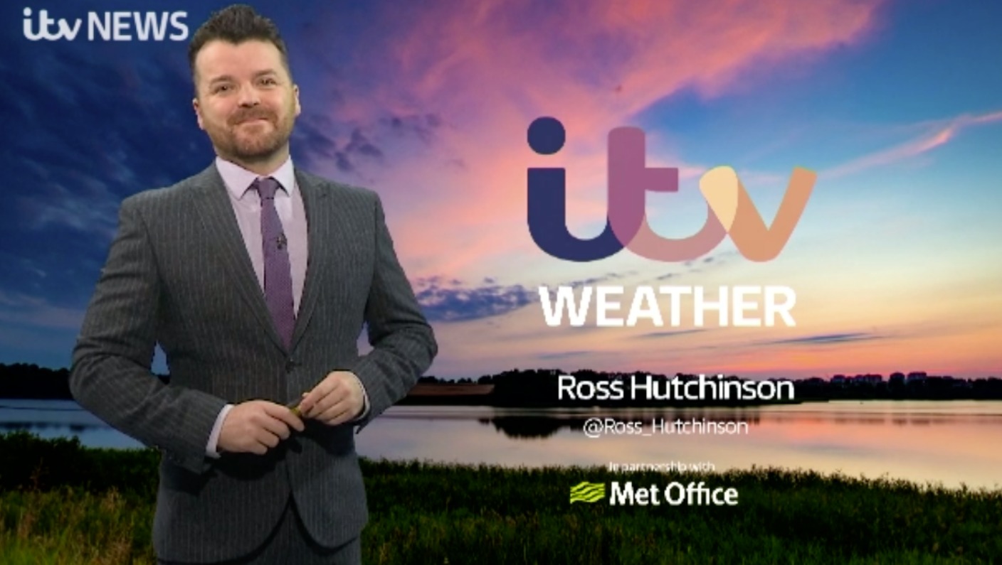 Here's Ross with the latest weather forecast ITV News Granada