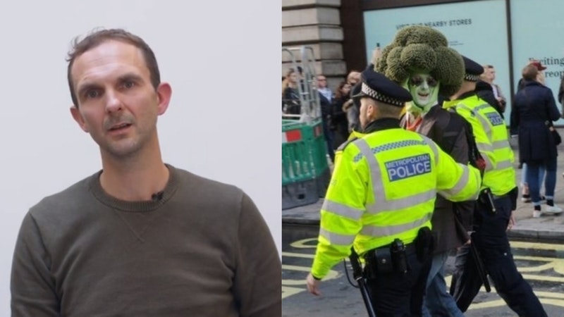 Climate protester Mr Broccoli’s identity revealed | ITV News