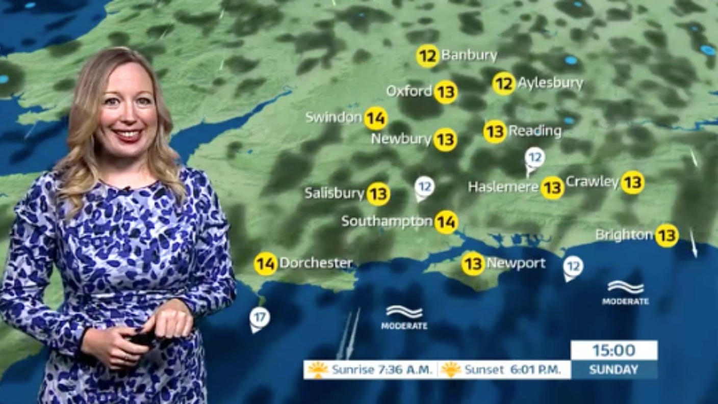 Sunday's weather for the west ITV News Meridian