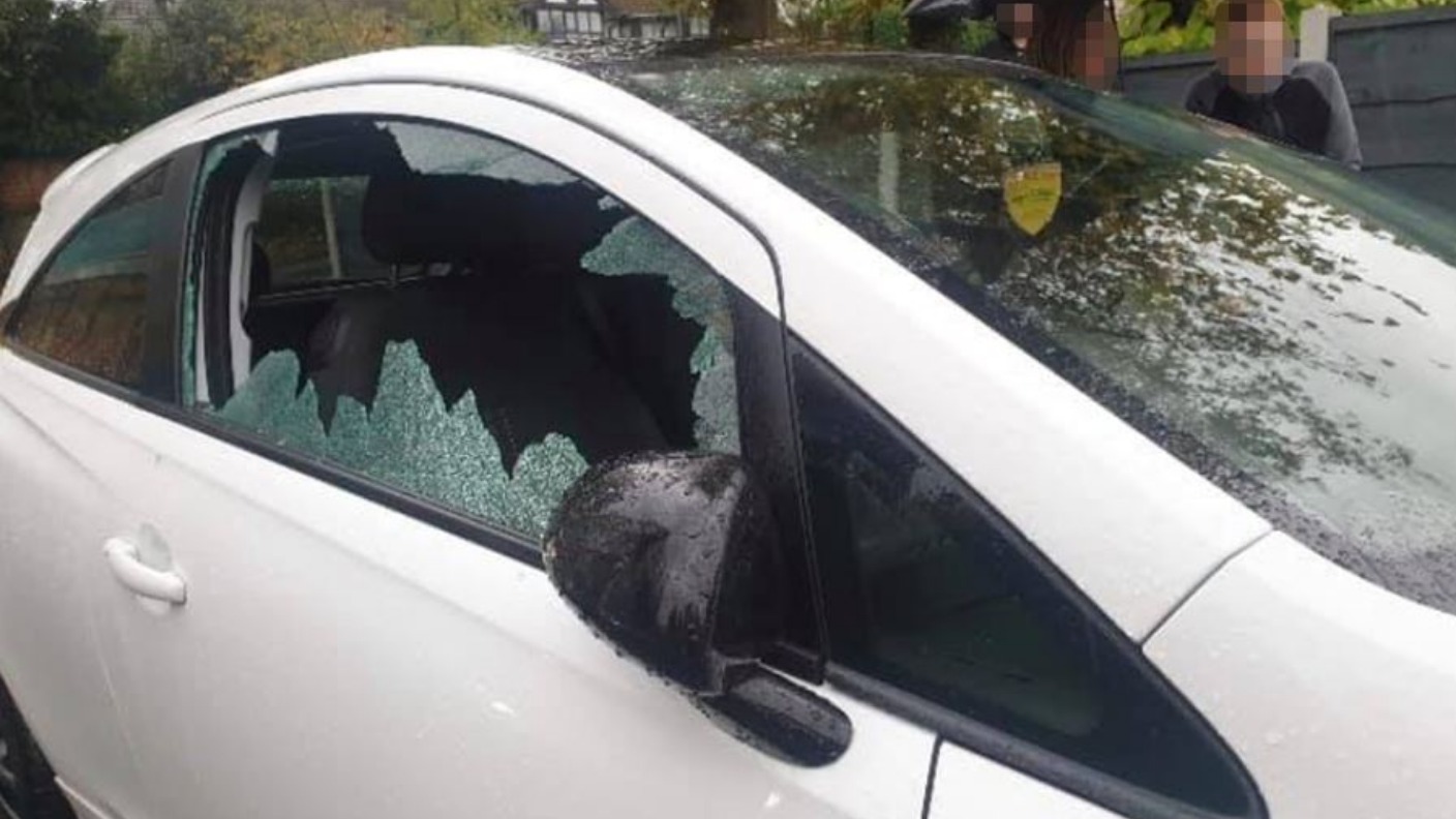 'Gun pellets' shot at car with young boy inside | ITV News Granada