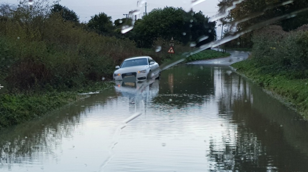 Rural Roads Across The East Affected By Flooding Itv News Anglia