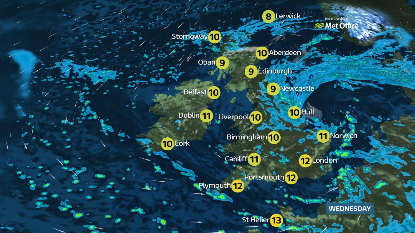 Persistent rain expected for much of the country | ITV News