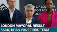 Labour s Sadiq Khan Wins Historic Third Term As London Mayor Latest 