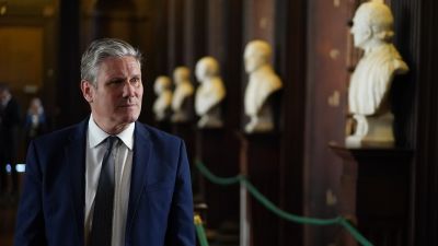Labour leader Sir Keir Starmer in the Long Room in Trinity College Dublin during his visit to Dublin. Picture date: Thursday June 9, 2022.
 PA