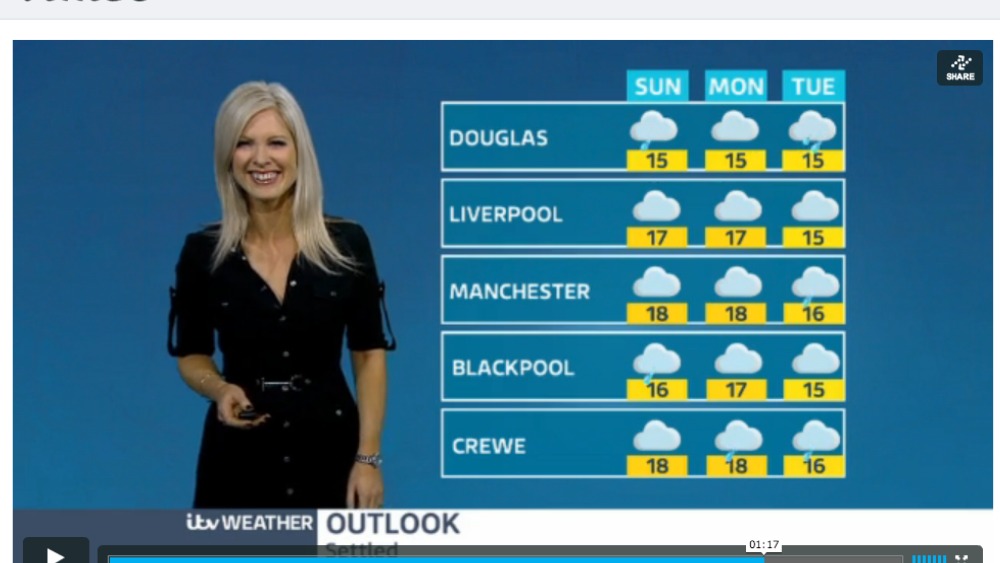 The weekend weather forecast with Jo Blythe ITV News Granada