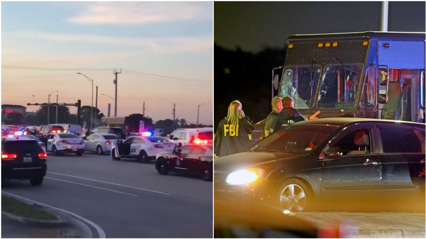 High-speed chase with stolen UPS truck ends in fatal shootout | ITV News