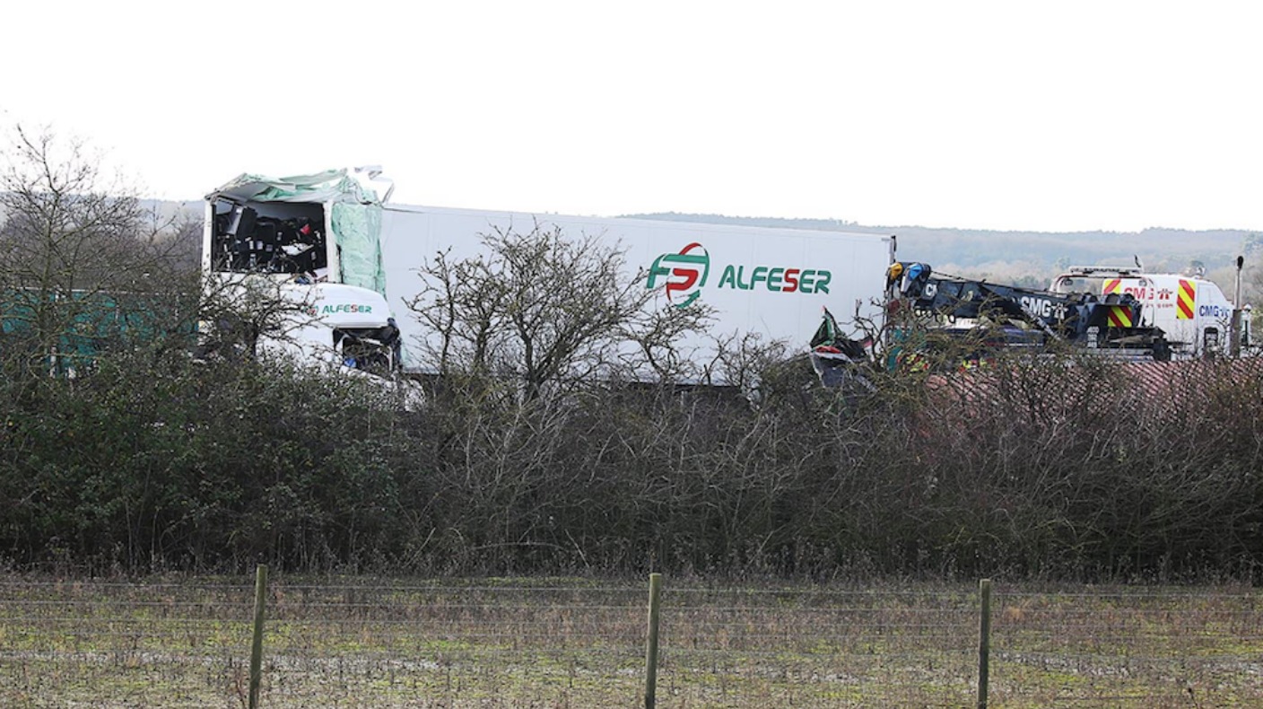 Two lorry drivers killed in crash M1 reopens after 17 hours ITV News Anglia
