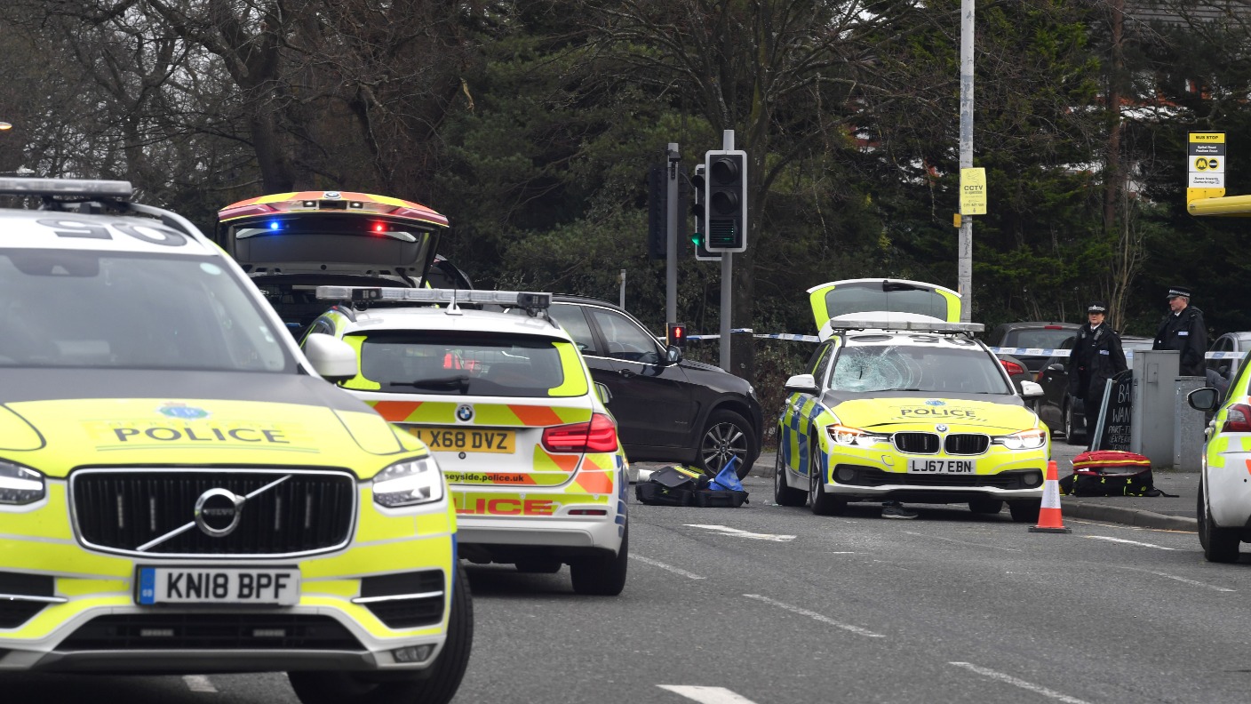 Man in 60s in 'serious condition' after being hit by police car in ...