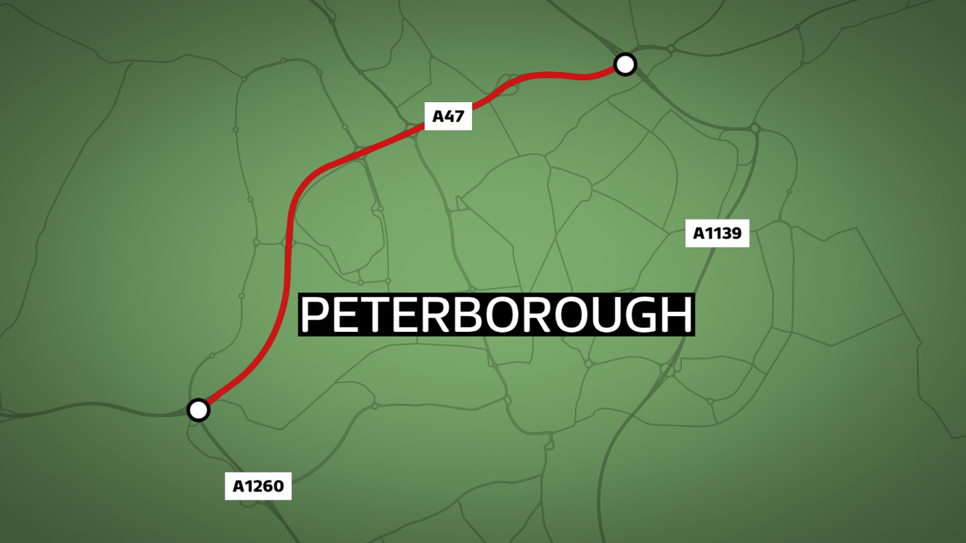 A47 closed at Peterborough due to concern for welfare of man ITV