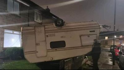 291121 Storm Arwen Caravan