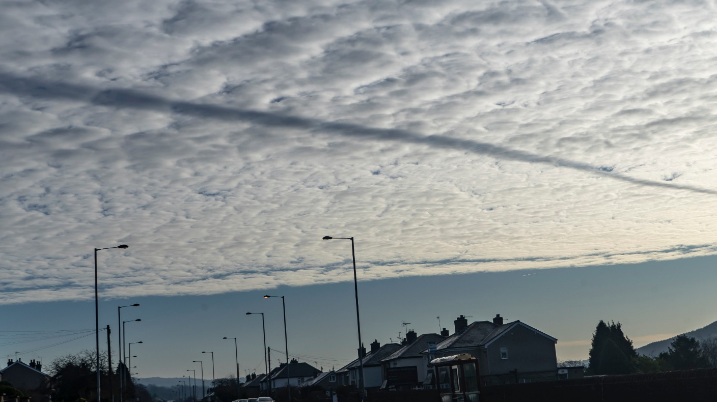 Strange line in the sky. What was it? Here's an explanation ITV News
