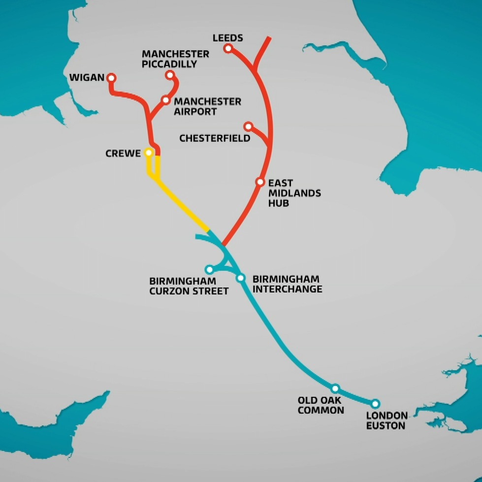 Boris Johnson approves HS2 plan that could see 45 minute trip from