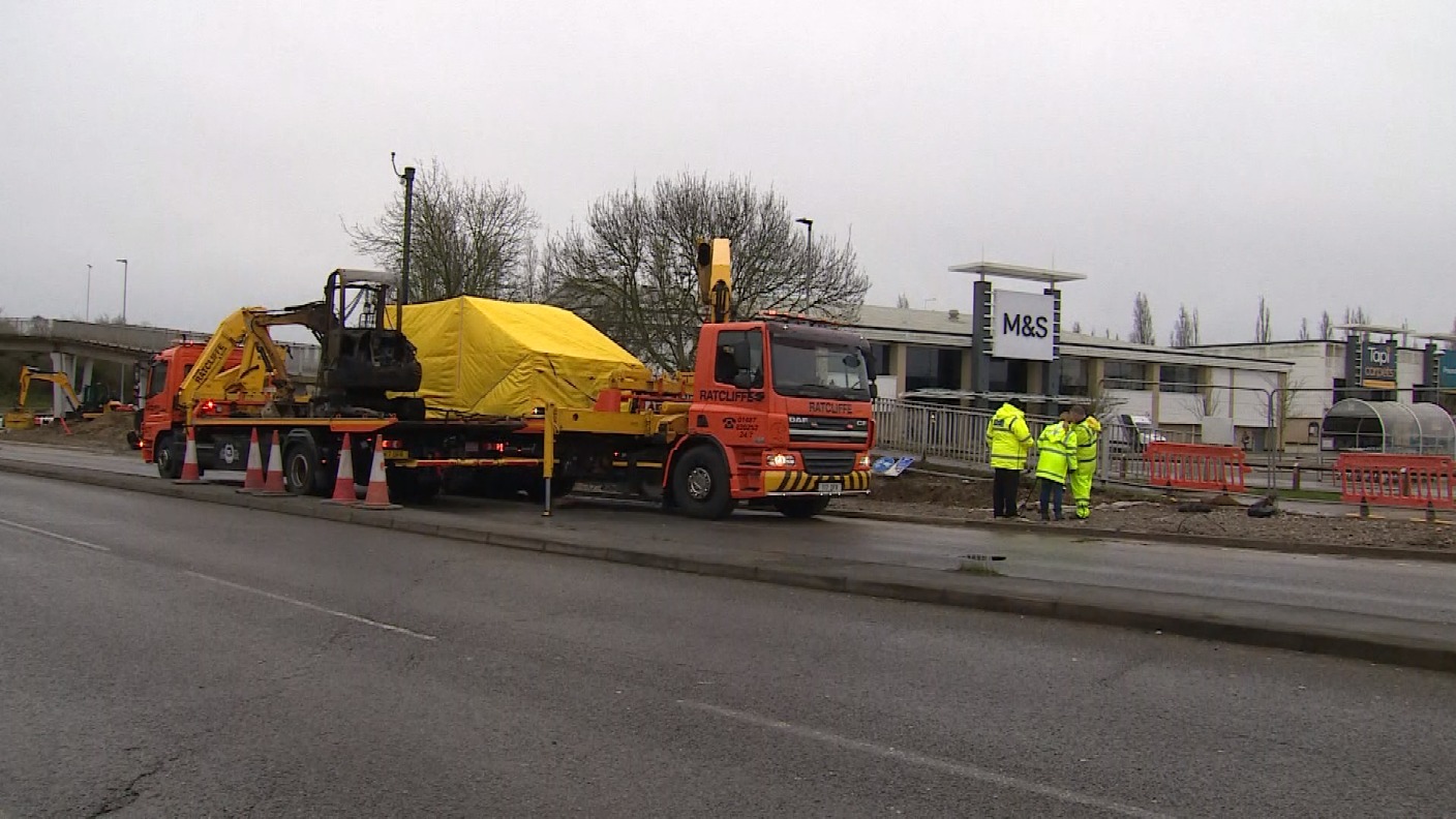 Man dies after car crashes and catches fire in Peterborough | ITV News ...