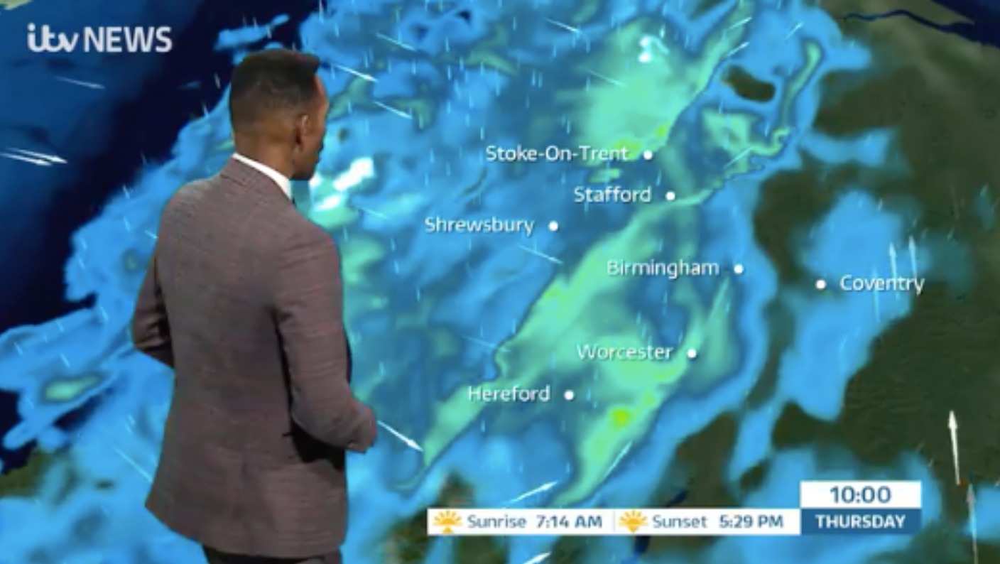 West Midlands Weather: Beginning very wet and windy with heavy rain at ...