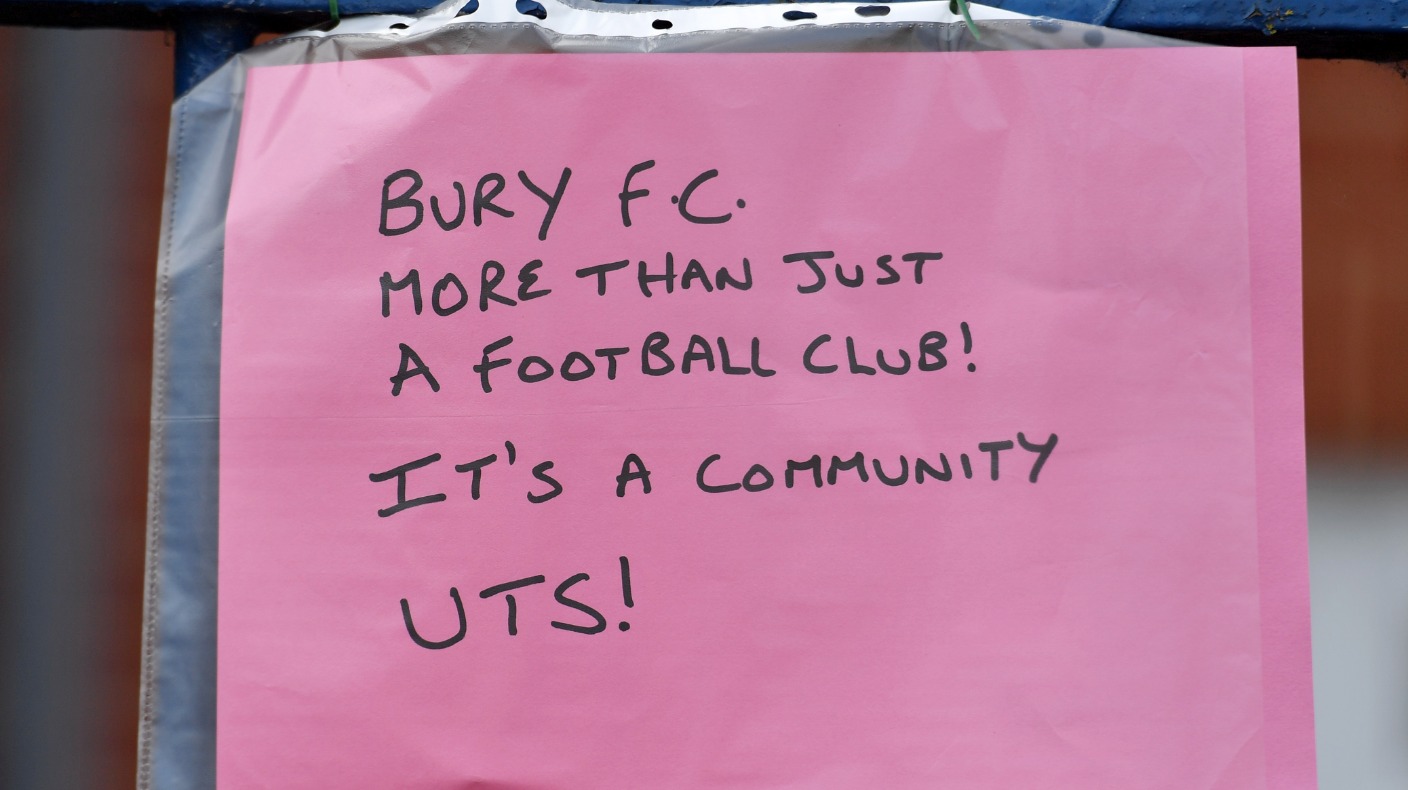 Bury Afc Will Start In Tenth Tier Of English Football Itv News Granada