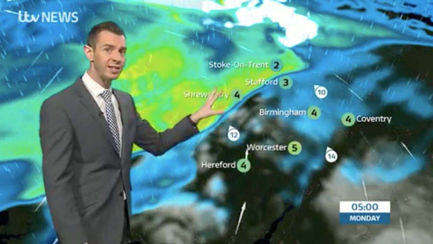 West Midlands Weather: Heavy rain and hill snow overnight. Clearing ...