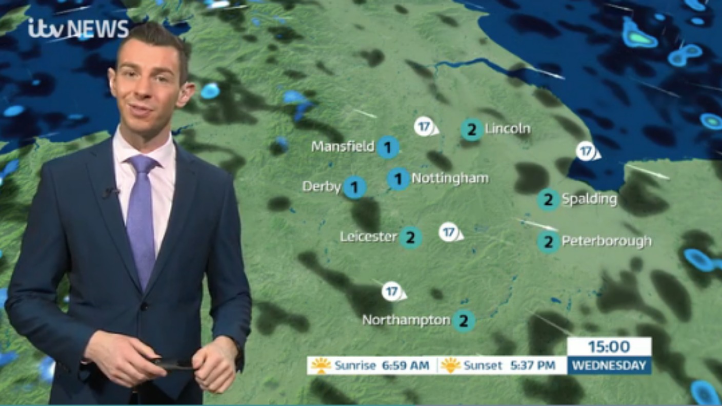 East Midlands Weather: Cold and breezy spell with wintry showers | ITV ...