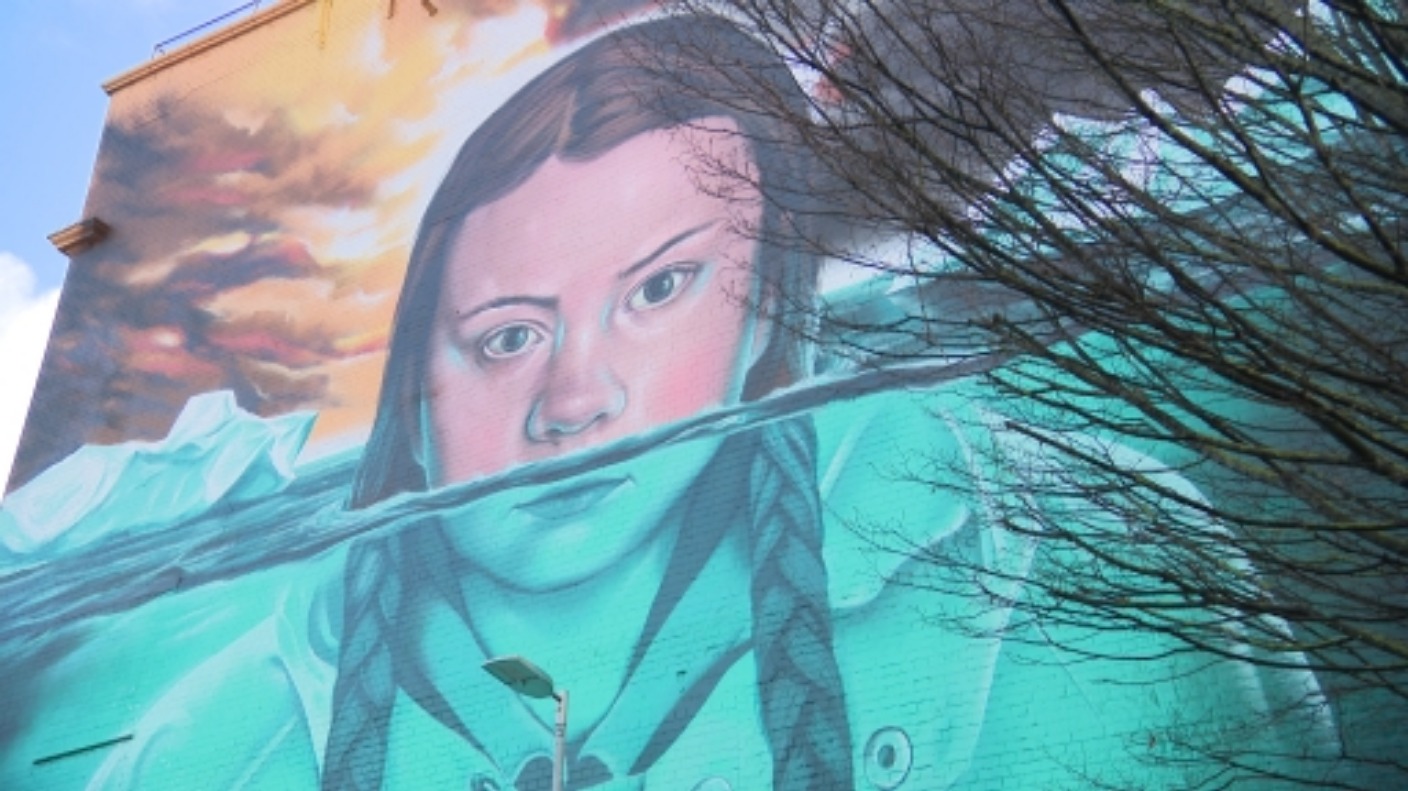 Where can you find the Greta Thunberg mural in Bristol?