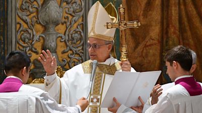 Pope Leo XIV leads his first mass as pontiff from the Sistine Chapel, concluding the conclave | ITV News
