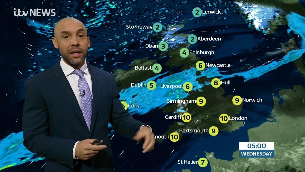 UK Weather Forecast: Rain and drizzle slowly edging southwards but the ...