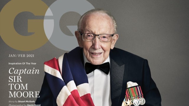 captain tom moore becomes gq s oldest