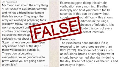 These are some of the coronavirus Facebook cracking down on fake news