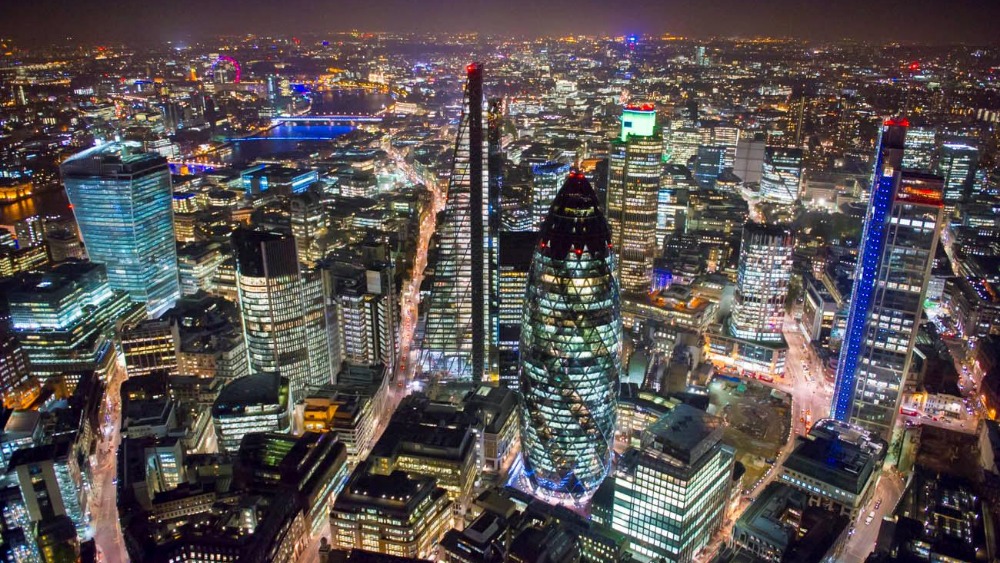 20 Stunning Aerial Pictures Of London Lit Up At Night Itv News London