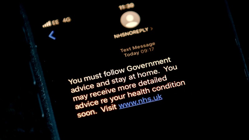 NHS to send 'check-in text' to those with suspected Covid-19 | ITV News