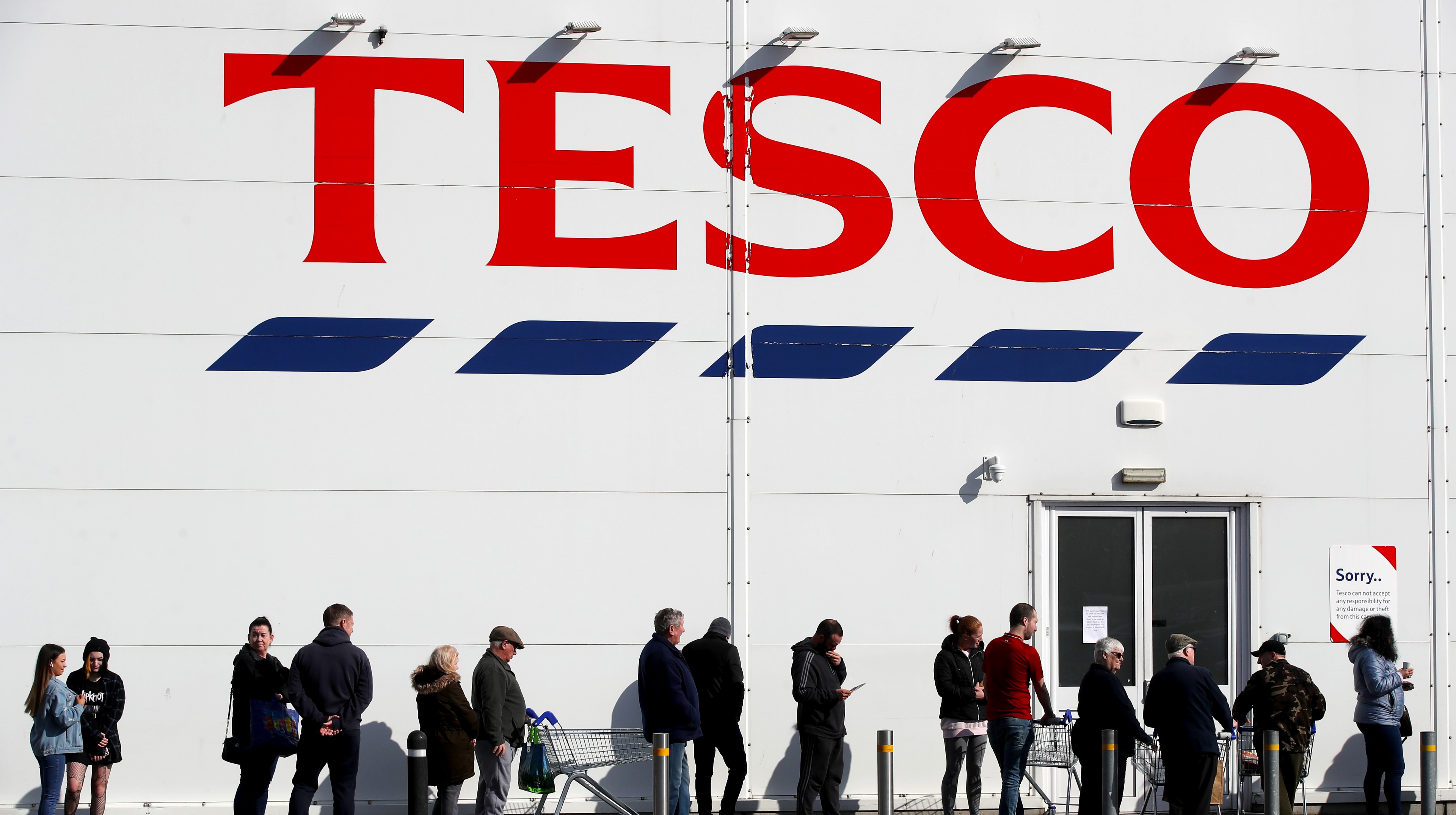 Tesco clothing sales drop as lockdown demand fades