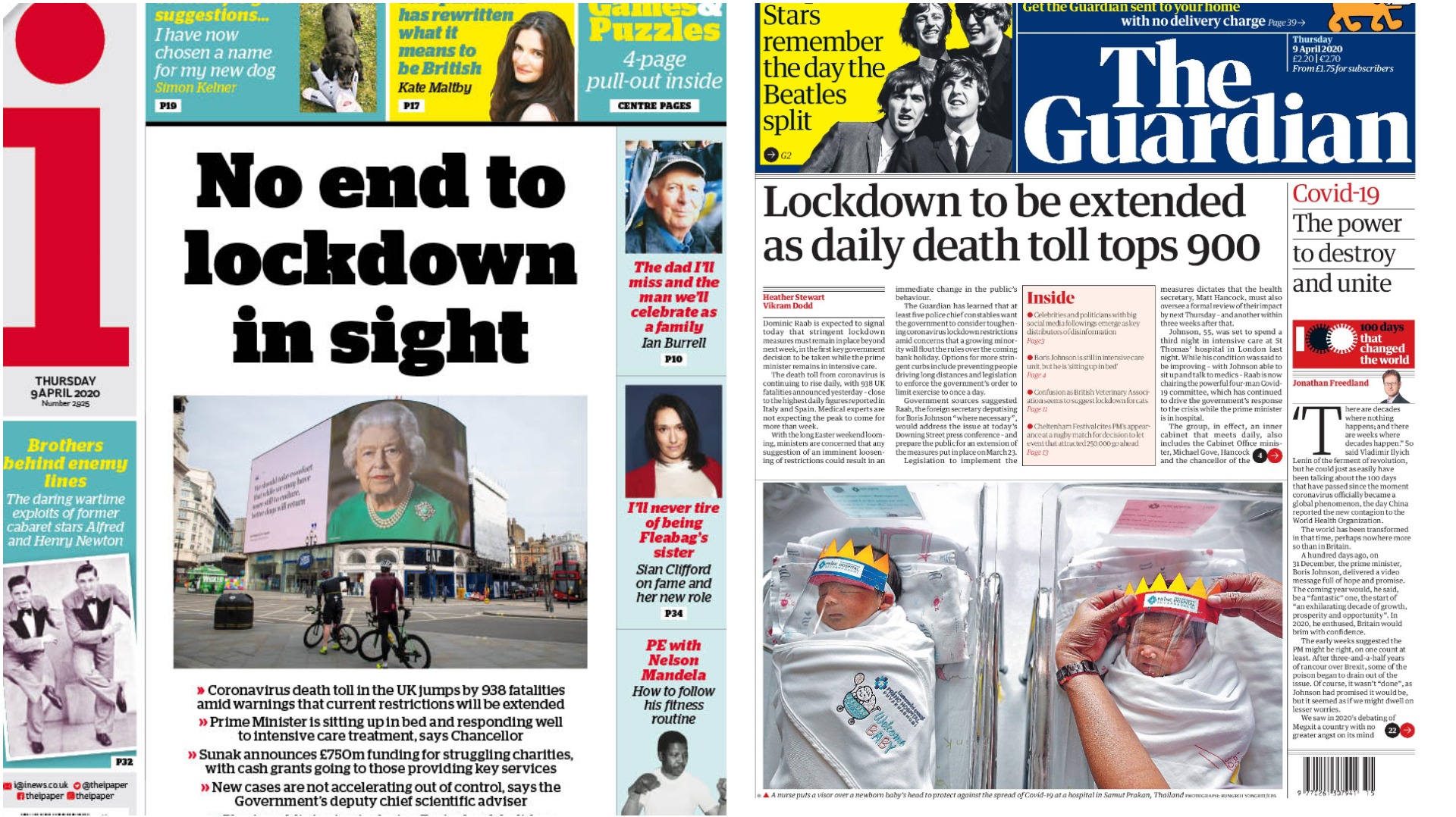 Length Of Coronavirus Lockdown Measures Leads Thursday S Front Pages Itv News