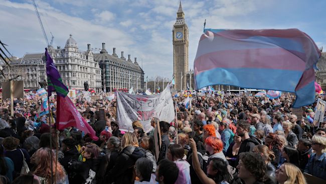 Trans Rights Groups Lead 'Emergency' Protest Over Supreme Court Ruling 3 AP25109494119879