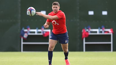 Ben Youngs in training with England.